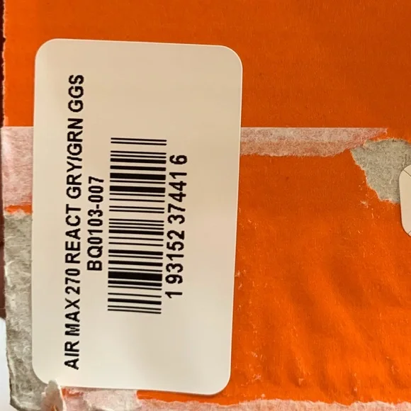 Nike Girls' Big Air Max 270 React Casual Sneakers Shoes 7Y BQ0103-007 - Picture 9 of 12